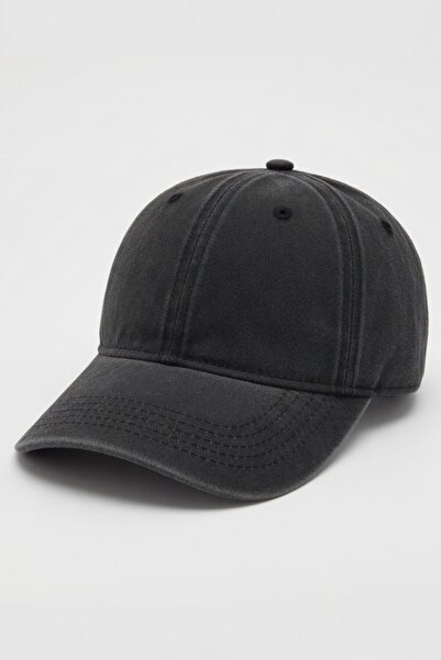 Mollycrush Șapcă de baseball unisex, neagră, antracit, din denim spălat |   Ș...
