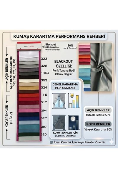 MebelPort Curtain تعتيم تعتيم 1/2 حامل خلفي مطوي