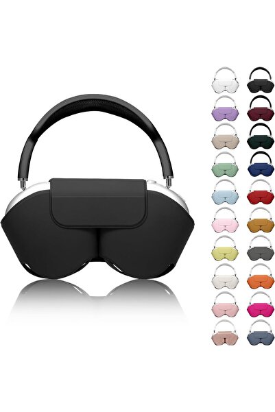 VEXORA GLOBAL AirPods Max ile Uyumlu Koruyucu Kılıf, PU Deri, Mıknatıslı Kapa...