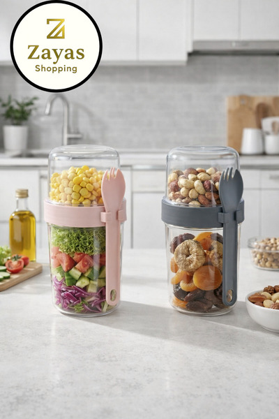 Zayas Shopping Yogurt Muesli and Snack Container 800 ml