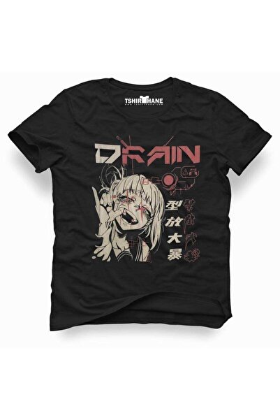 Tshirthane Anime My Hero Academia Toga Drain muška Štampano crna majica