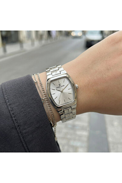 Daniel Klein Premium Silver Stainless Steel Watch for Women DK.1.14117-1