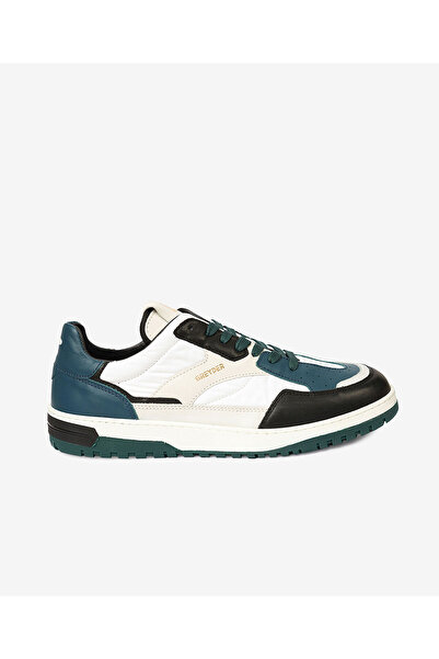 Greyder Erkek Siyah Beyaz Hakiki Deri Sneaker Ayakkabı 4Y1SA17452