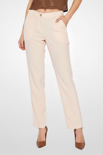 Patrizia Pepe Women Straight Leg Plain Dress Pants, Pink