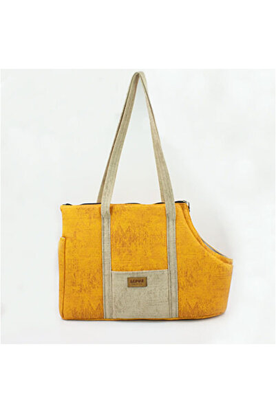 Lepus Sling Bag Köpek Taşıma Çantası Hardal 25x47x32 Cm