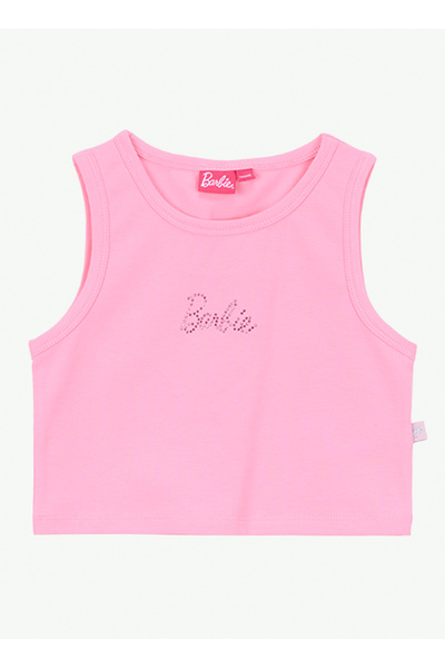 Barbie Pembe Kız Çocuk Taşlı Atlet BRB6SG-TST6451