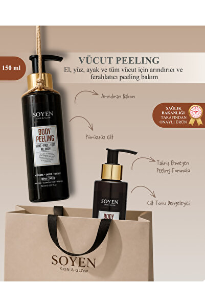 SOYEN Vücut Peeling Kremi – AHA Etkili Peeling ile Arındırıcı ve Yenileyici B...