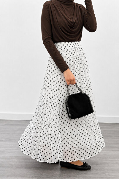 Nursay Ethnic Pattern Chiffon Skirt Blouse Set