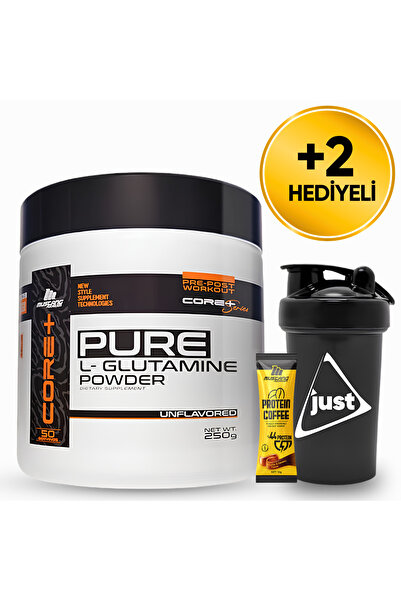 Mustang Nutrition Core+ Pure L-Glutamine Powder 250 Gr Glutamin 50 Servis + S...