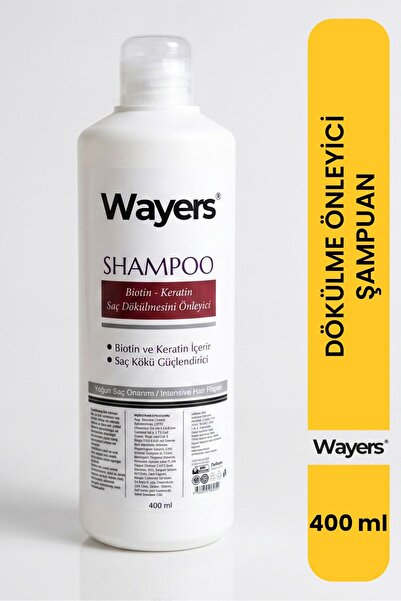 Wayers Biotin Ve Keratin Saç Dökülmesine Karşı Hızlı Saç Uzatan Onarıcı Besle...