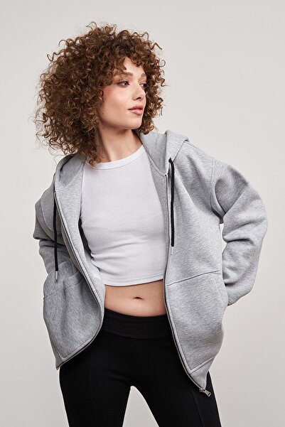 Mbey Full Zipper Hooded Sweatshirt
