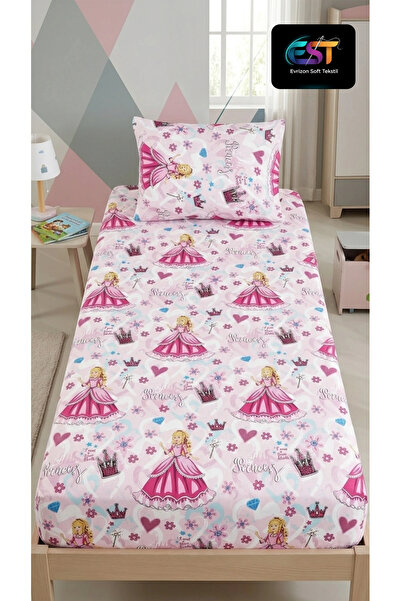 EVRİZON Princess Single Cotton Ranforce Sheet Set