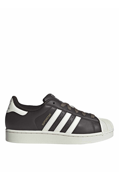 adidas حذاء IH4146 SUPERSTAR II W من الجلد البني للنساء