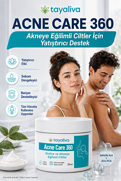 Tayaliva Acne Care 360 - Sivılce, Akne ve Siyah Nokta Karşıtı Özel Onarıcı Ba...