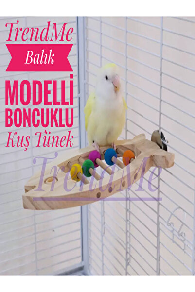 UniqBirdToys Trendme Fish Model Beaded Bird Perch
