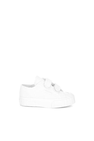 Superga 2630 Kids Stripe Straps Çocuk Unisex Beyaz Bileksiz Sneaker