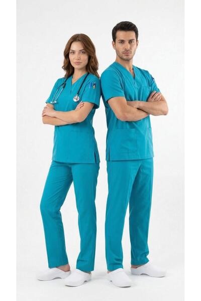 Runsales Tirkizna premium uniforma za medicinske sestre i lekare - visokokval...