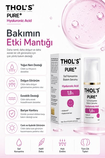 THOLS Tb59 Pure+ 1.8% Pure Hyaluronic Acid Intensive Moisturizing and Revitalizing Care Serum - 15 ml