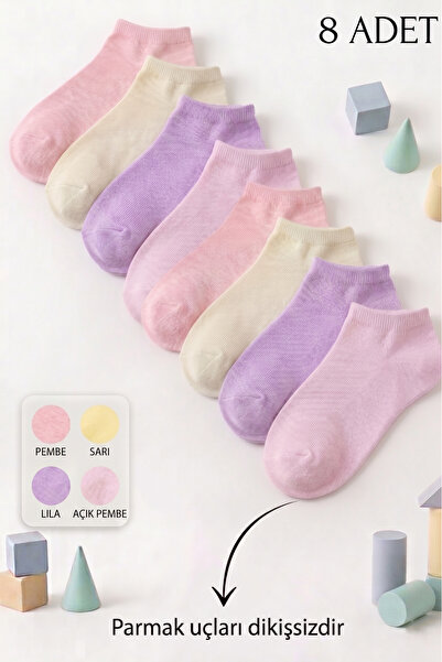 vtex socks 8'li Dikişsiz Çocuk Patik Çorap