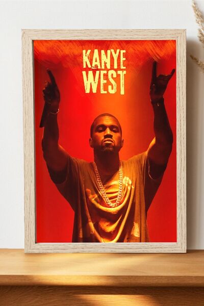 Luna Marissa Αφίσα Kanye West - Χοντρό χαρτί χωρίς πλαίσιο, αφίσα χιπχοπ