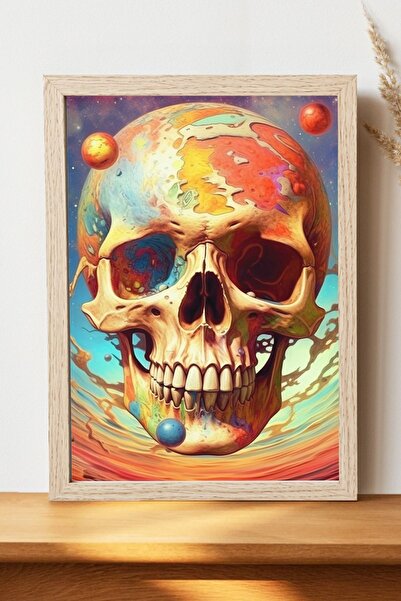 Luna Marissa Αφίσα Skull - Αφίσα τοίχου από γυαλιστερό χαρτί χωρίς πλαίσιο