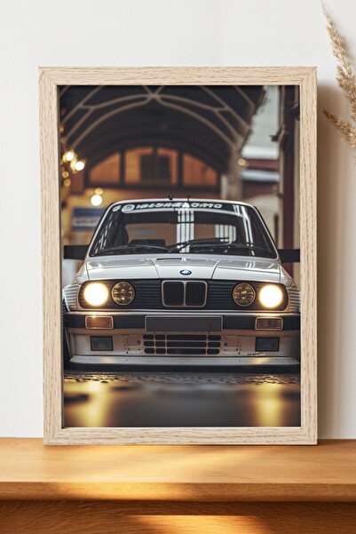 Luna Marissa Αφίσα BMW E30 - Αφίσα αυτοκινήτου από γυαλιστερό χαρτί χωρίς πλα...