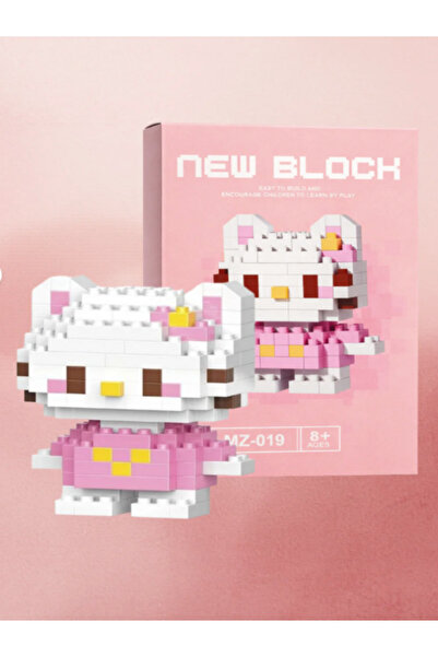 Bricks Hello Kitty figür-Mini Blok Yapı Seti –Mini Yapı Oyuncak Seti -Sevimli...