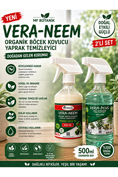 MF Botanik Doğal Parlaklık ve Koruma Seti - Vera-Neem ve Vera-Plus Bitki Bakı...