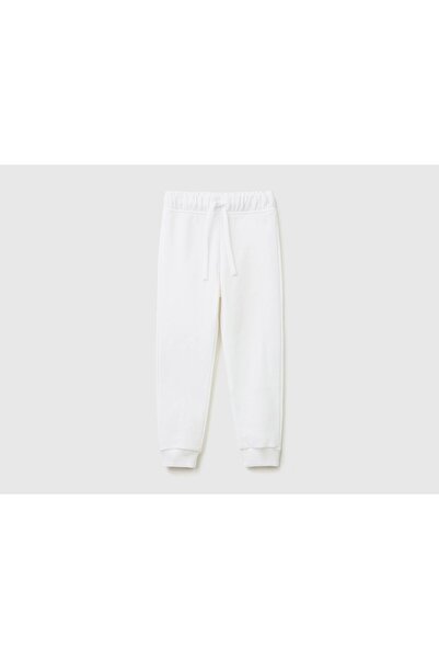 United Colors of Benetton Pantaloni de trening bleumarin cu logo brodat pentr...