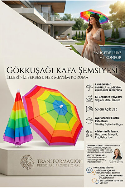 KaktüsKedi Relax Eller Serbest 4 Mevsim Kafa Şemsiyesi 716266