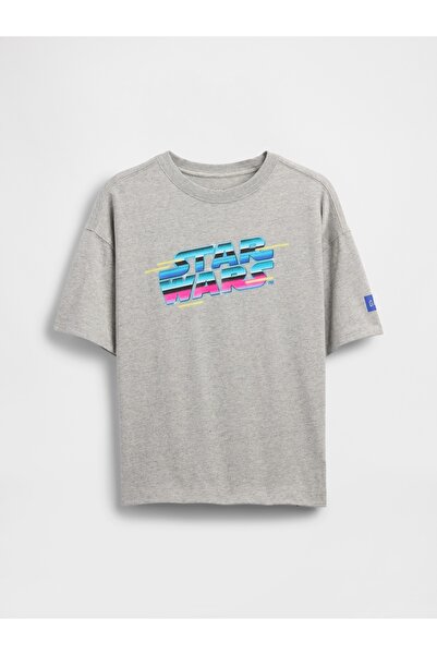 GAP Erkek Çocuk Gri Star Wars Grafik T-Shirt