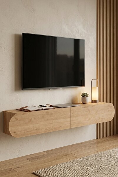L'occi Concept Donyell 180 cm Oval Kapaklı TV Ünitesi - Modern Duvara Monte T...