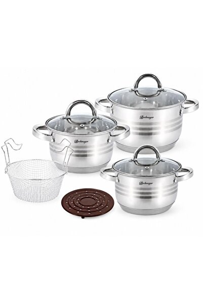 Bachmayer Induction cookware set, Bachmayer, stainless steel, 6 pieces, silver