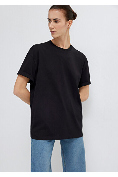 Mavi Black Basic T-Shirt Oversize / Wide Cut 1613903-900