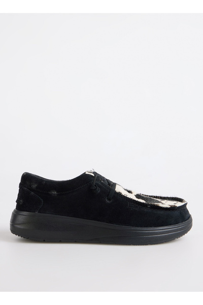 HEY DUDE 41865-0C4 Siyah - Beyaz Kadın Loafer