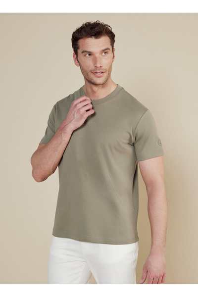 BROOKS BROTHERS Haki Erkek Standart T-Shirt BBSS25MTS011