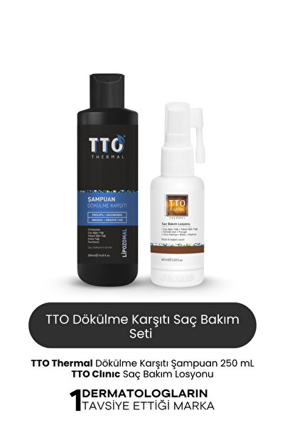 TTO Dökülme Karşıtı Saç Bakım Seti – Kepek Önleyici ve Güçlendirici Etki