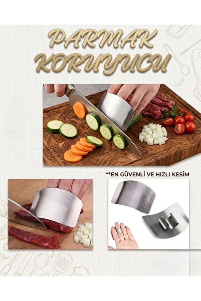 Keskon Parmak Koruyucu Güvenli Dilimleme Aparatı (1 Adet) – Sebze ve Meyve Do...