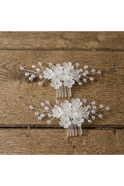 ASİMEL TASARIM Diademă de mireasă, accesoriu de păr și agrafă pentru promisiu...