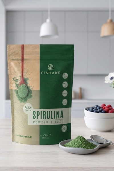 FiShake Organik Spirulina Tozu / Powder Premıum 100 gr