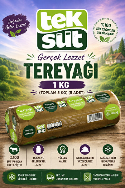 Teksüt Tereyağ 1 kg x 5 adet