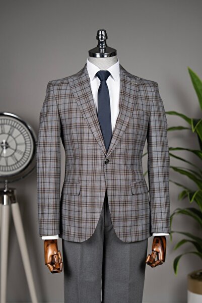 Terzi Ayhan Classics Combined Suit Dress Gray