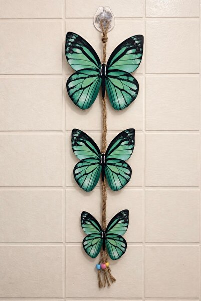 Decorative wall ornament butterfly 3-piece