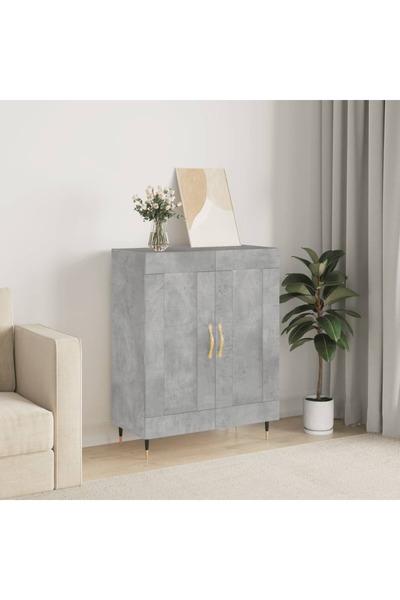 Concept Servantă, gri beton, 69,5x34x90 cm, lemn compozit