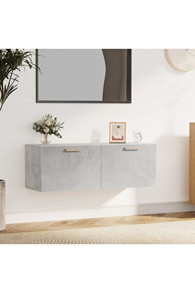 Concept Dulap de perete, gri beton, 100x36,5x35 cm, lemn prelucrat