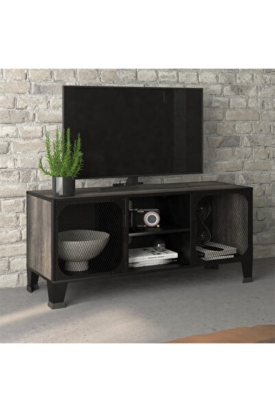 Concept Dulap TV ,gri,105x36x47 cm,metal și MDF