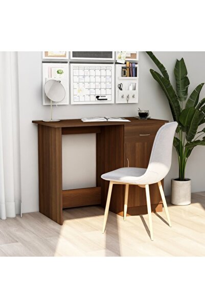 Concept Birou, stejar maro, 100x50x76 cm, lemn prelucrat