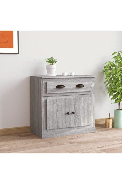 Concept Servantă, gri sonoma, 70x35,5x67,5 cm, lemn prelucrat