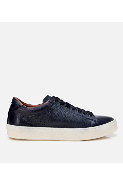 Hotiç Men's Leather Navy Blue Sports Shoes