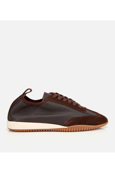 Hotiç Women's Leather Brown Flexible Sole Sports Shoes